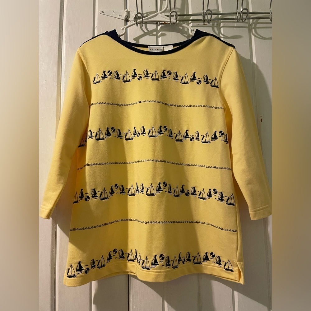 Koret sailing knit top-medium EUC